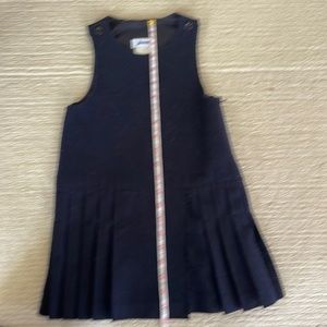 Jacadi size 4 girls wool with pleats navy jumper. GUC